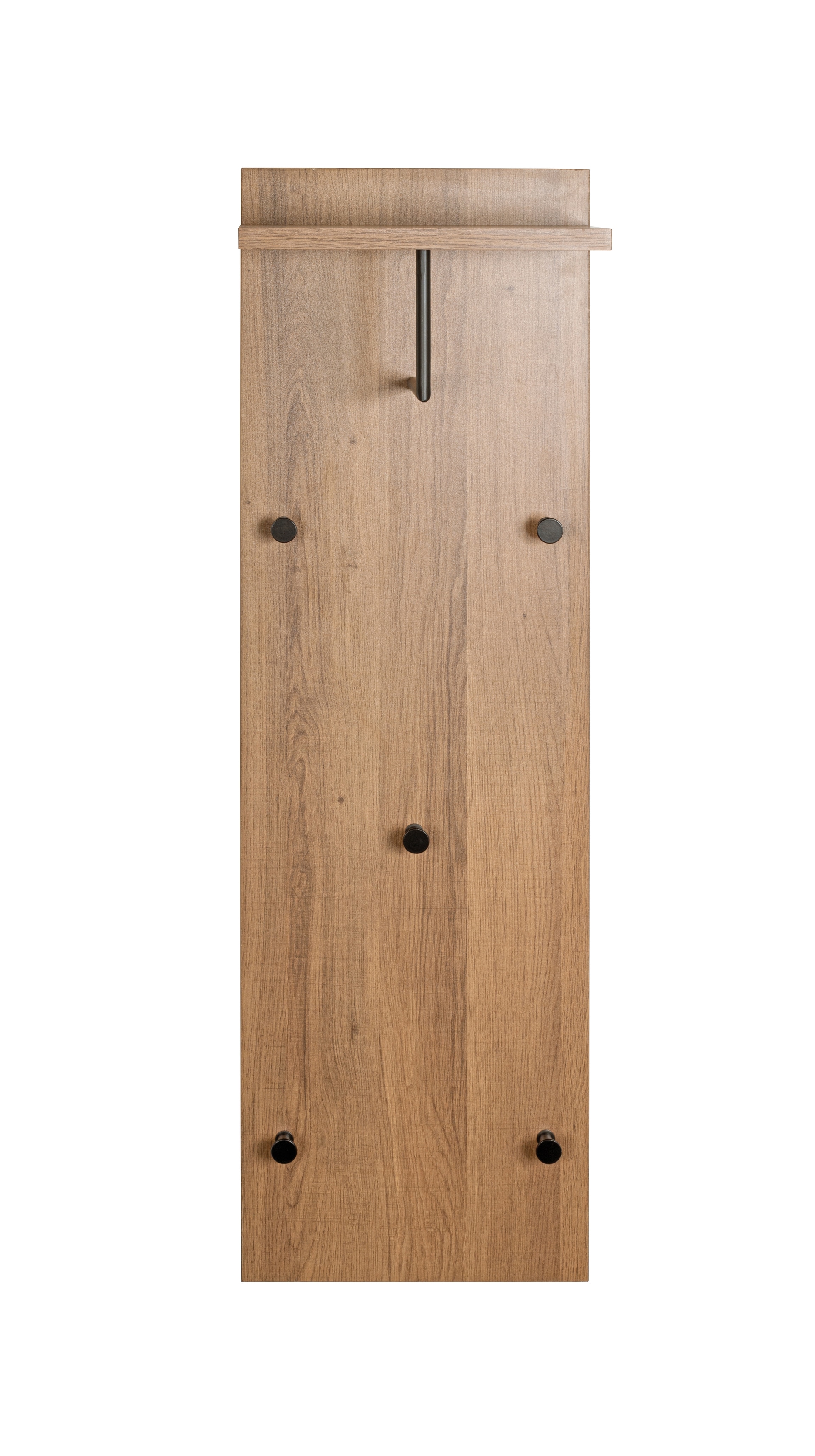 Wandgarderobe 30 x 100 cm braun/schwarz