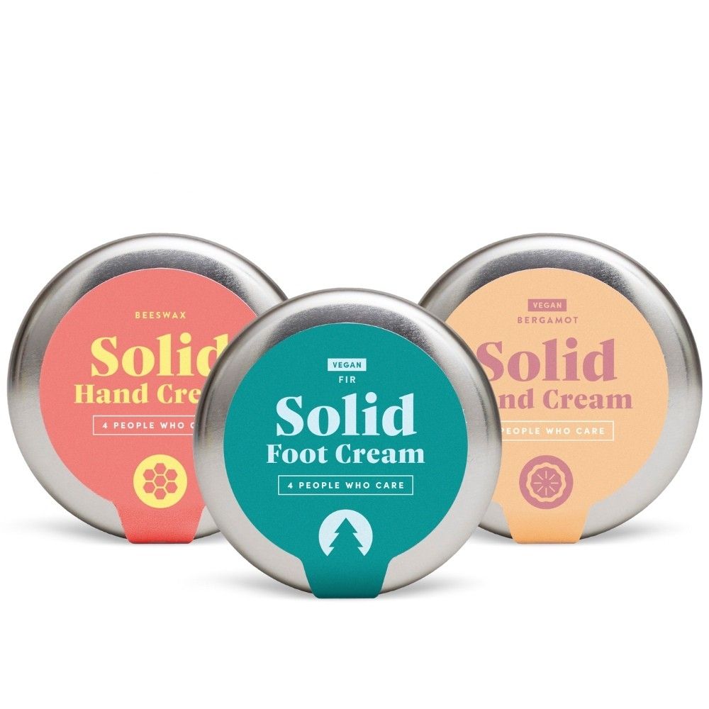 4peoplewhocare Feste Hand- und Fußcreme Starterset 100g