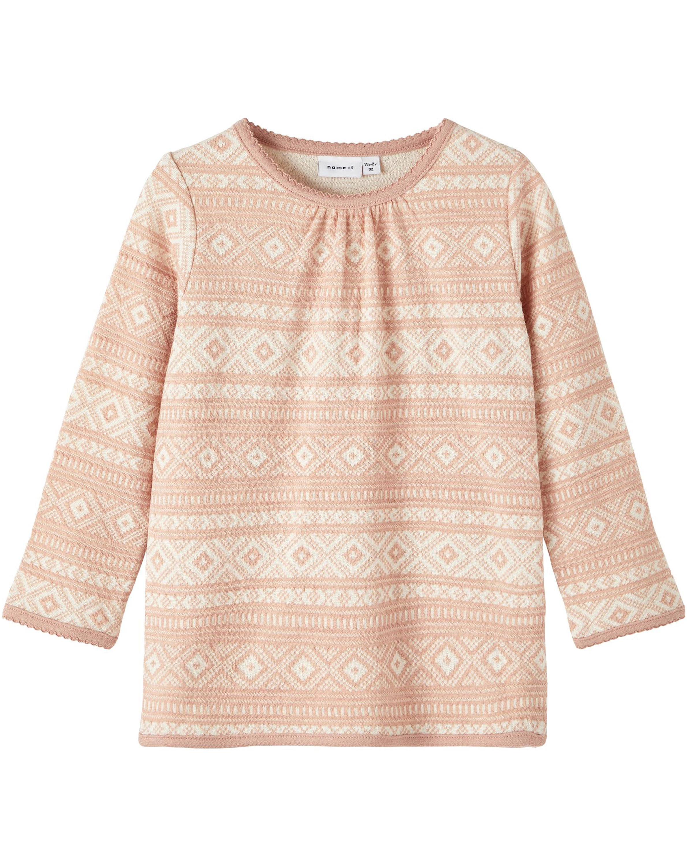 Jacquard-Langarmshirt NMFWUPSUS XXII in roebuck