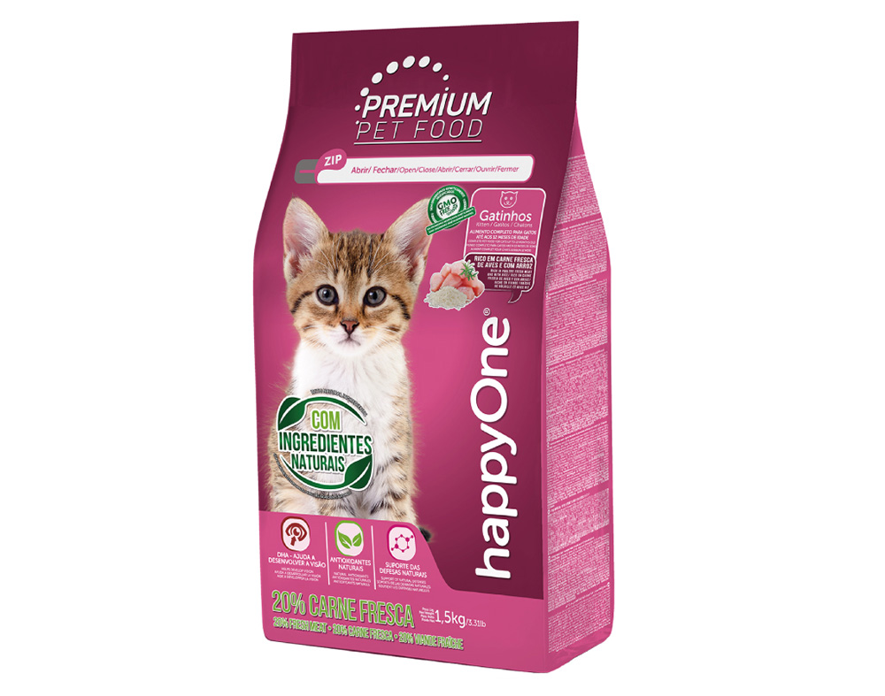 RAÇÃO PARA GATO HAPPYONE PREMIUM GATINHOS 1.5KG