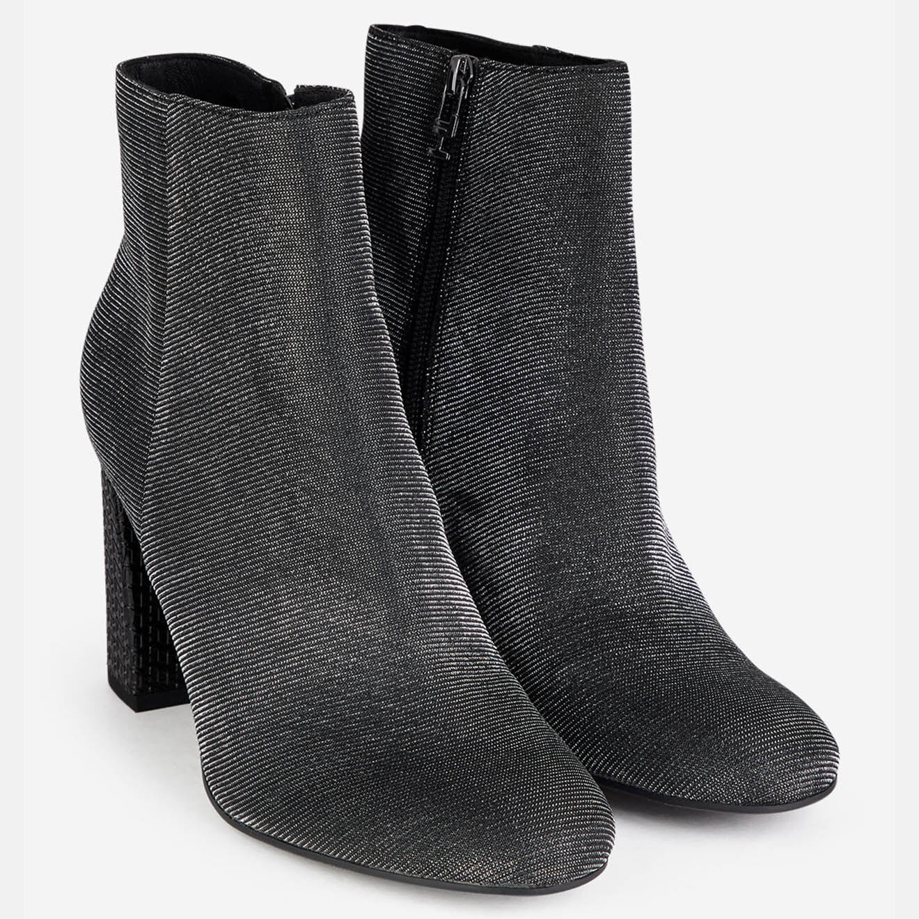 Tommy Hilfiger Bottines pailletées Sparkle noires - Talon 10 cm