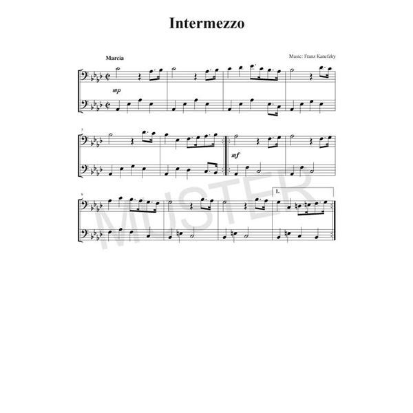 Hage Musikverlag 100 Leichte Duette Posaune
