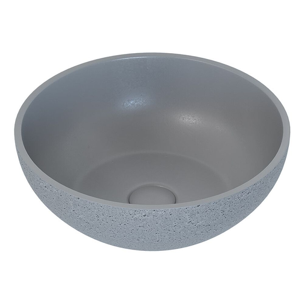 BADEROMSMØBEL CAMARGUE IQ+ SLETT FRONT HVIT MATT/BETONG 120C