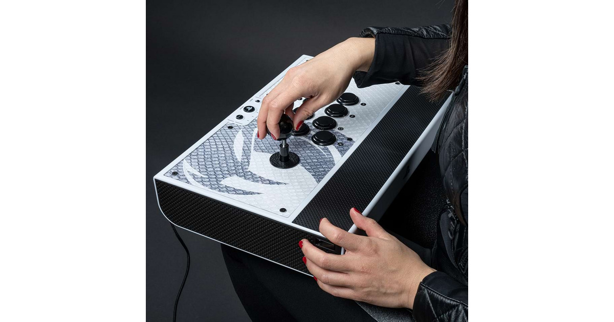 NaconDaija Arcade Stick gamepad  (Grijs/zwart, PlayStation 5, PlayStation 4, Pc)