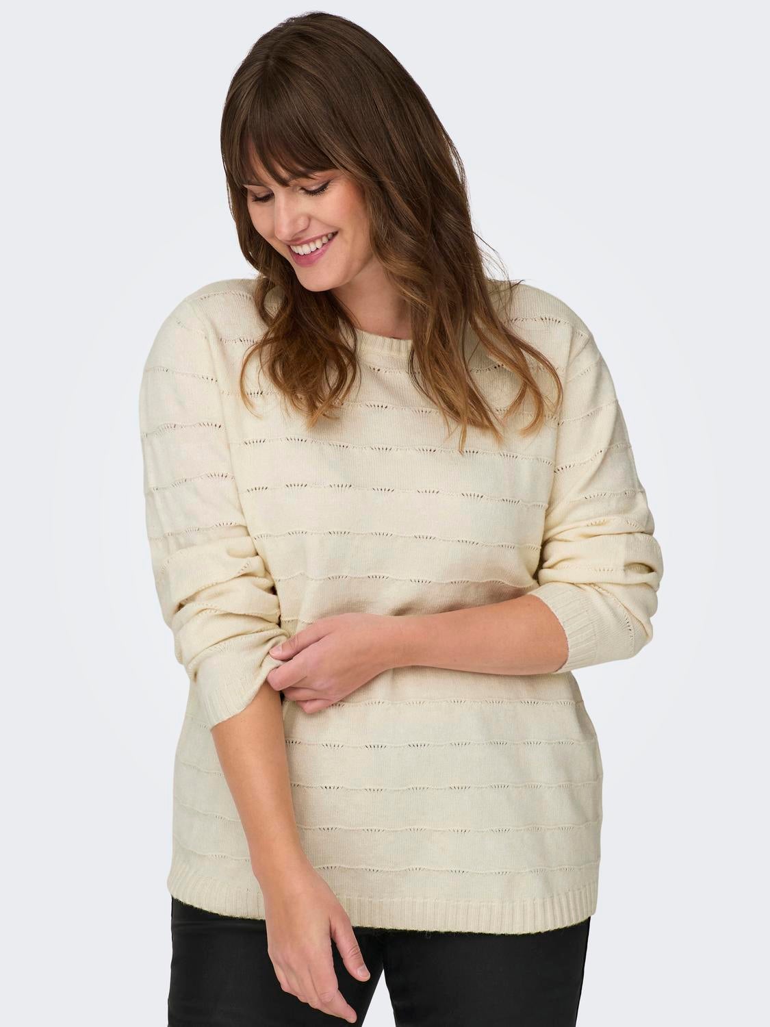 CARKATIA Strickpullover Whitecap Gray