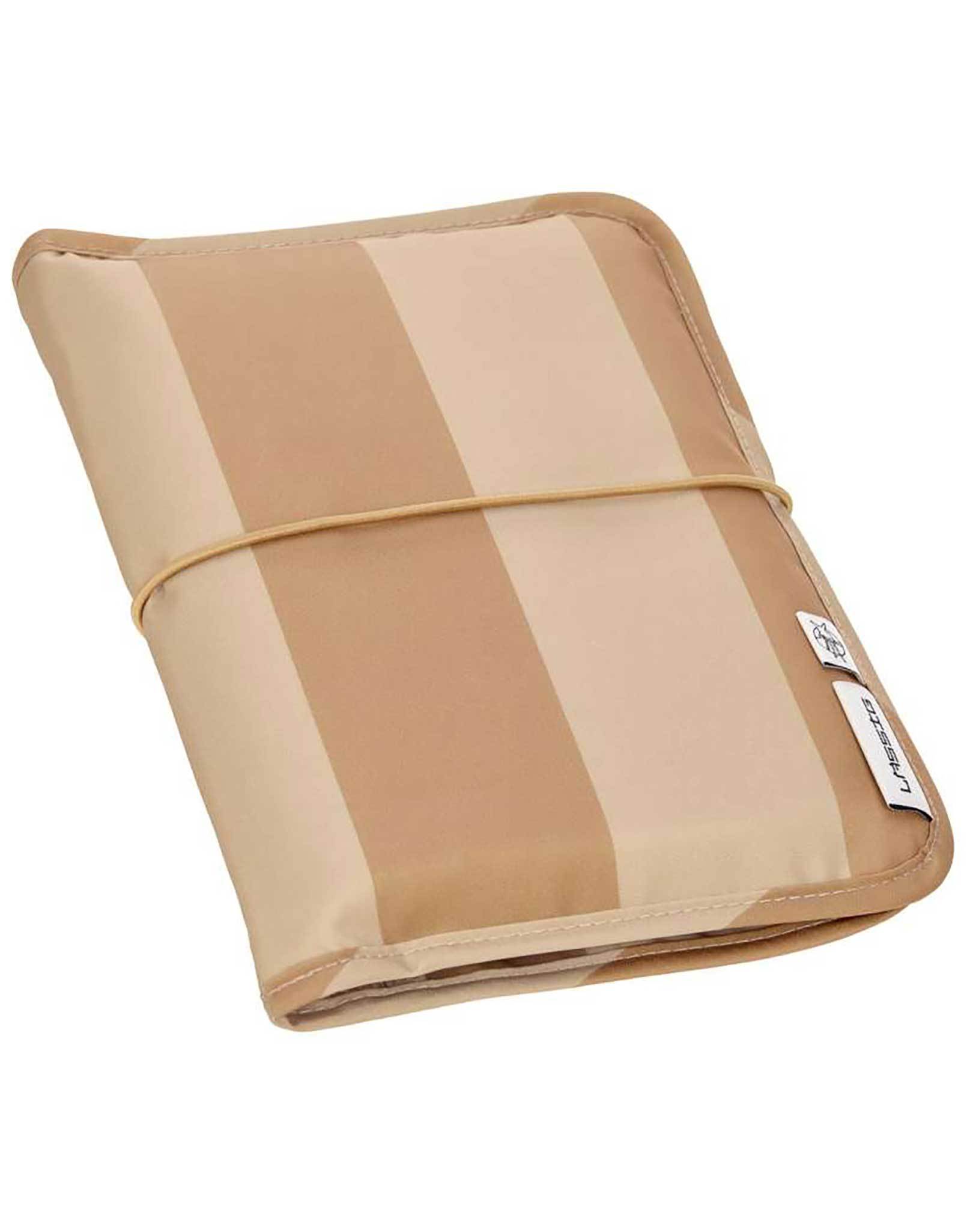 Wickelunterlage CAS STRIPES (18x2,5x25,5) in beige/camel