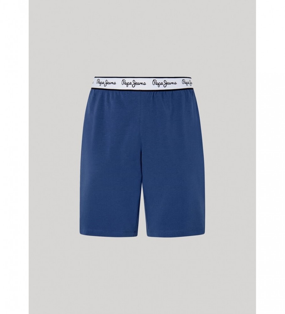 Shorts de pijama lisos azul-marinho da Pepe Jeans