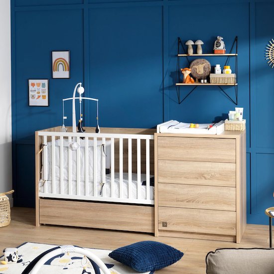 Antonin Tiroir de lit sur roulettes   Bois        de               Sauthon Baby's Sweet Home