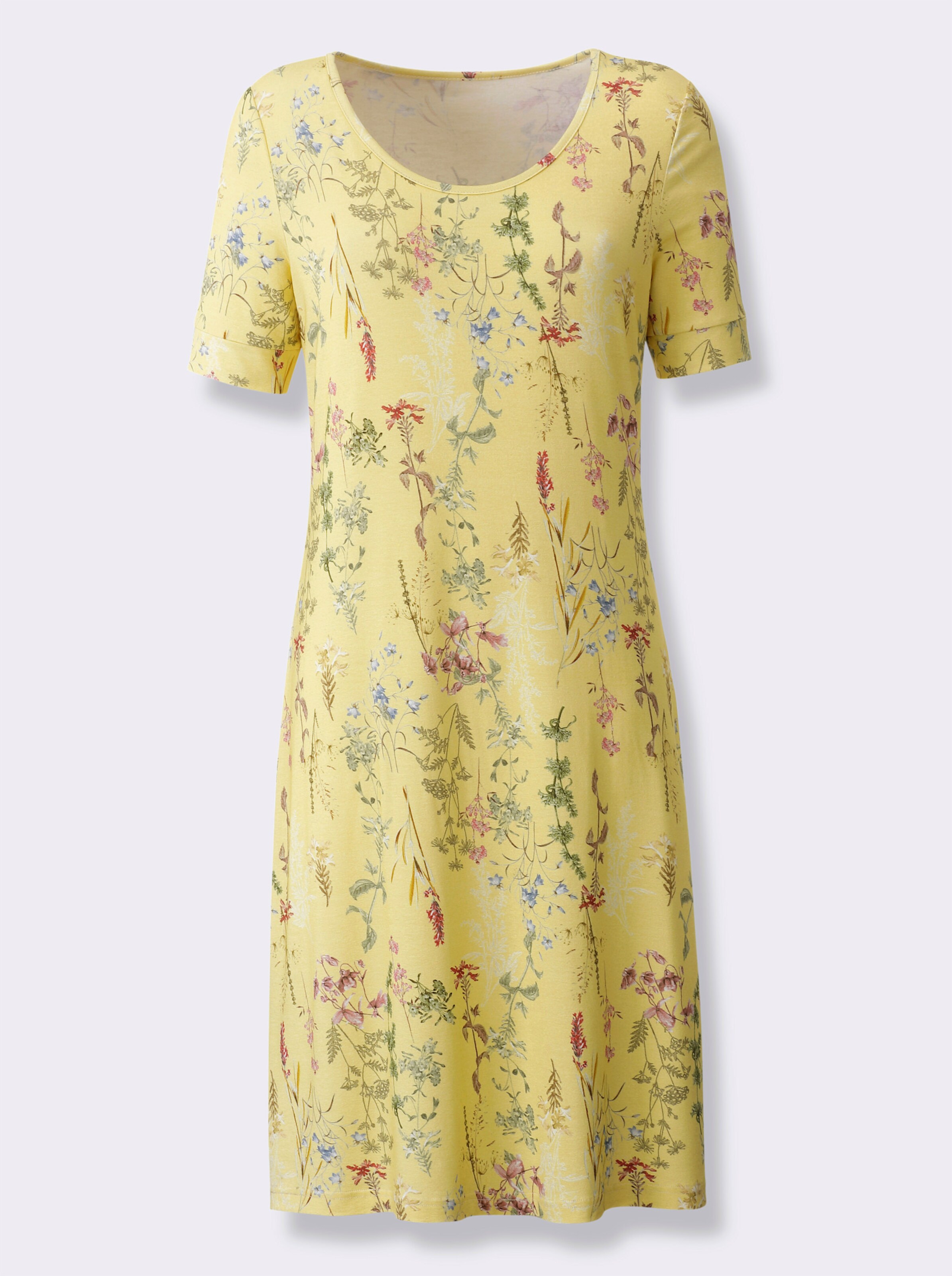 Jerseykleid mit Blümchen-Druck