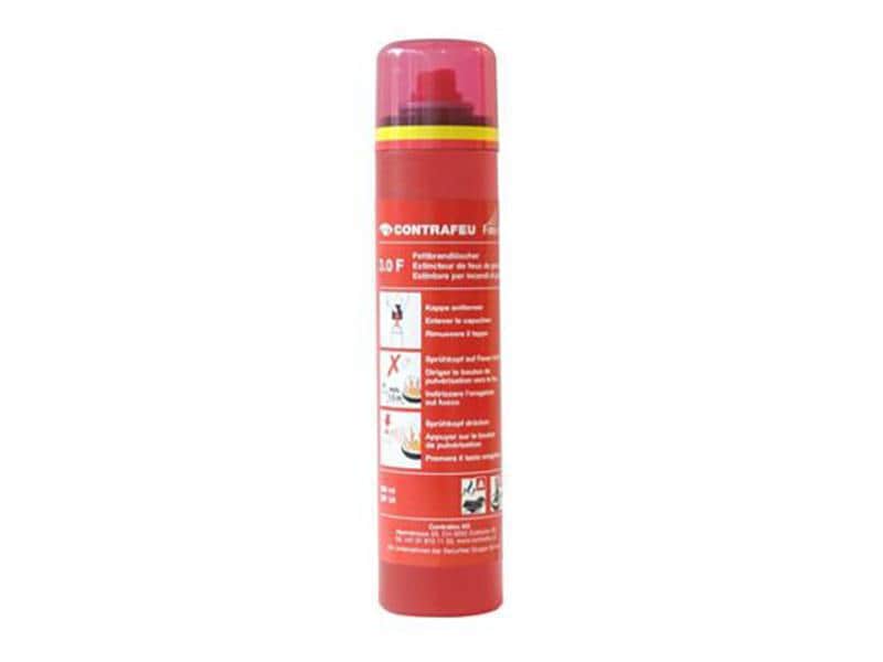 CONTRAFEU Feuerlöscher Fire-Ex 3 300 ml Kleinfeuerlöscher, Brandklasse F (Fett- & Ölbrände)