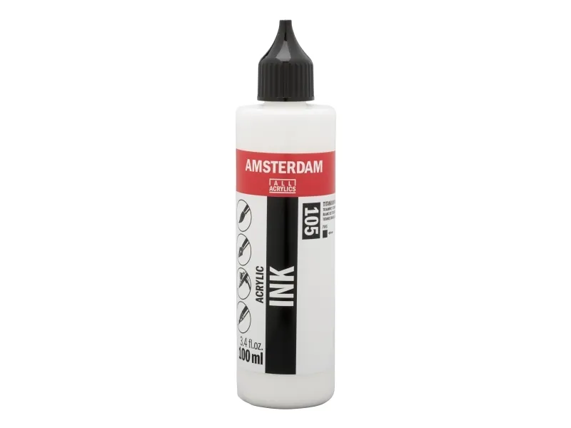 Amsterdam Acrylic Ink Bottle Titanium White 105