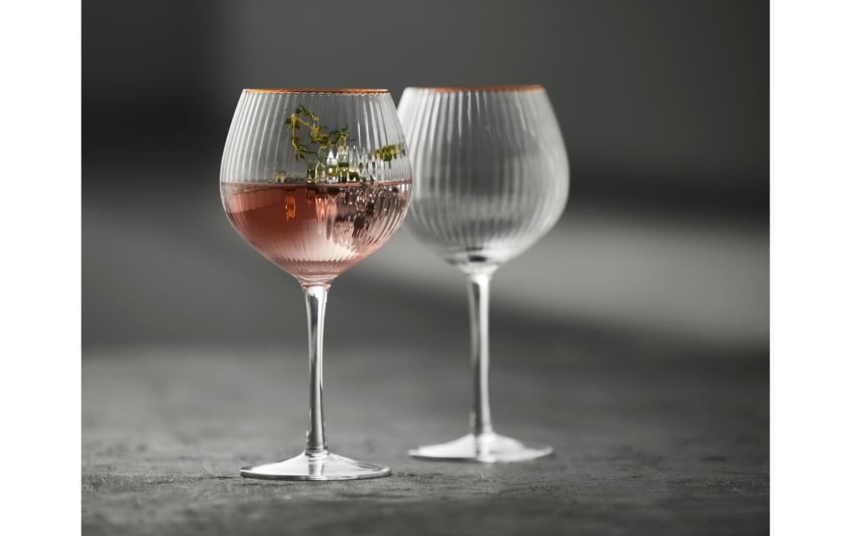 Gin Glas Palermo Gold 4 Stück, 65 clGläser mit feinem Goldrand
