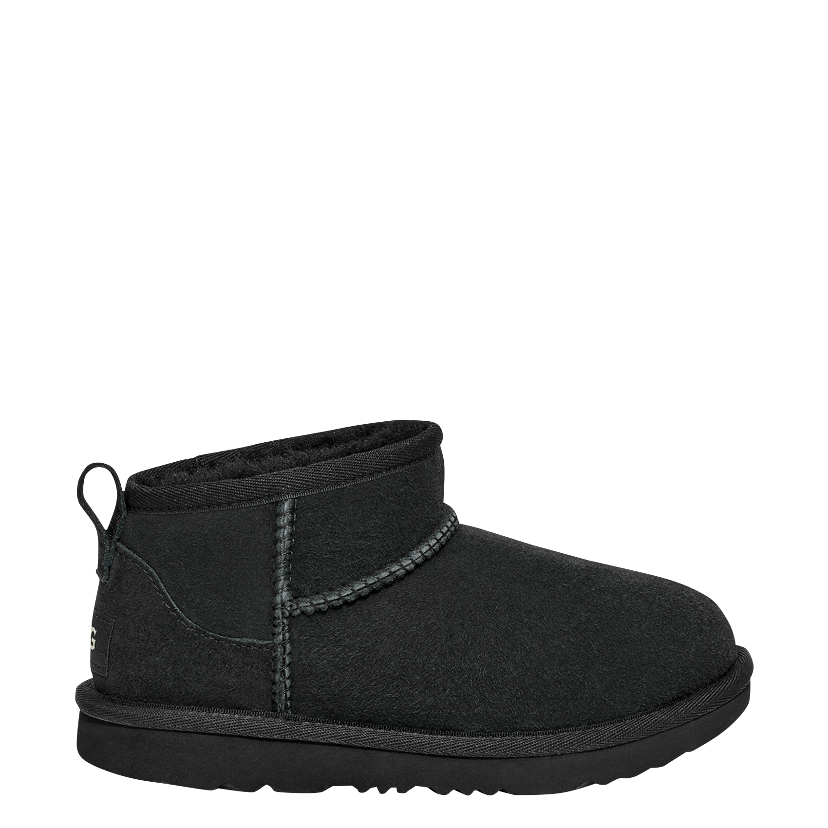 CLASSIC ULTRA MINI - Bottines fourrées en cuir | Noir