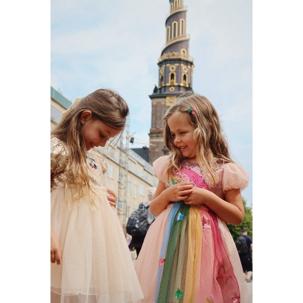 Køb Konges Sløjd Gold Blush Starla Puff Sleeve Kjole