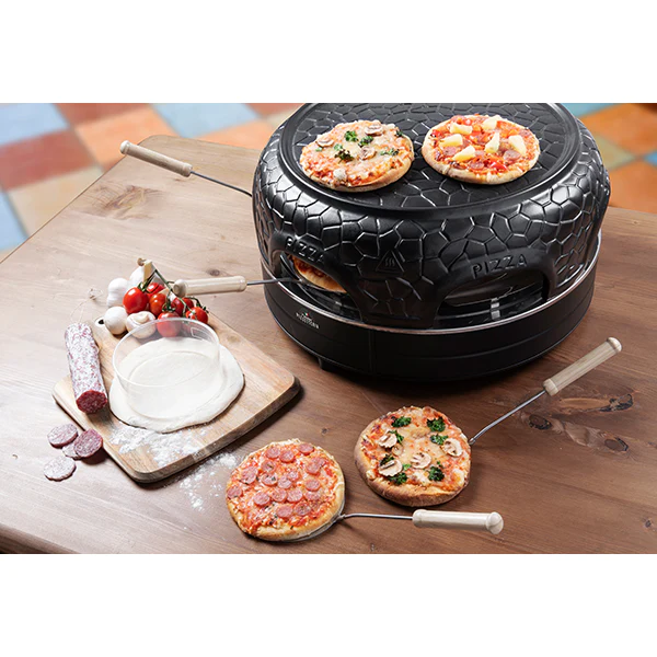 Four à pizza électrique 6 personnes Pizzetteria 860 W noir Bestron