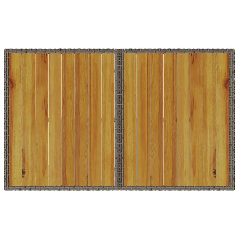 vidaXL - Tuinset - Grijs - Poly rattan