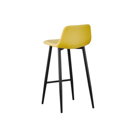 Lot de 2 tabourets MUST - pied noir - assise safran