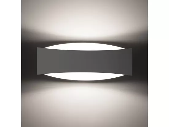 Appliques Toni moderne en acier - 1 sources lumineuses - L.12 x H.12 cm - blanc