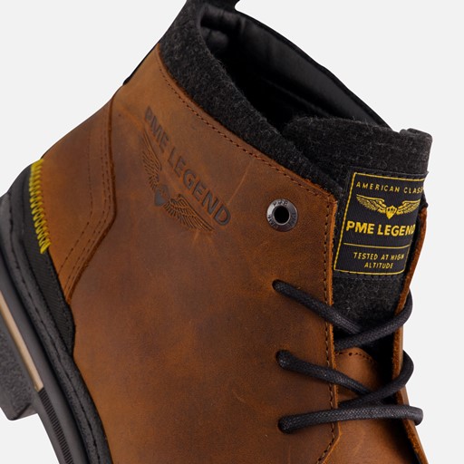PME Legend Fleetman Veterschoenen cognac Leer
