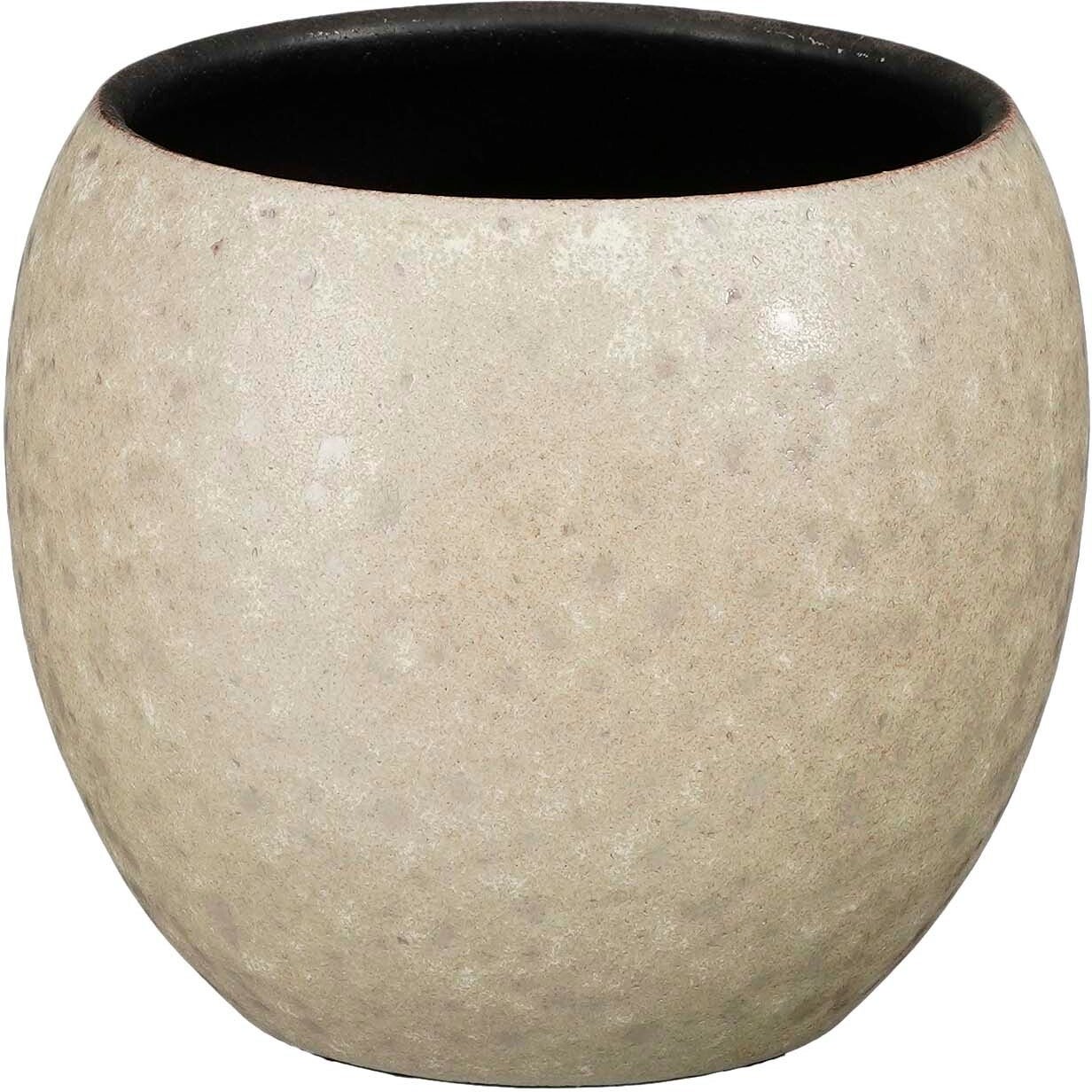 Mica Decorations bloempot Bent grijs D 17 H 16 cm