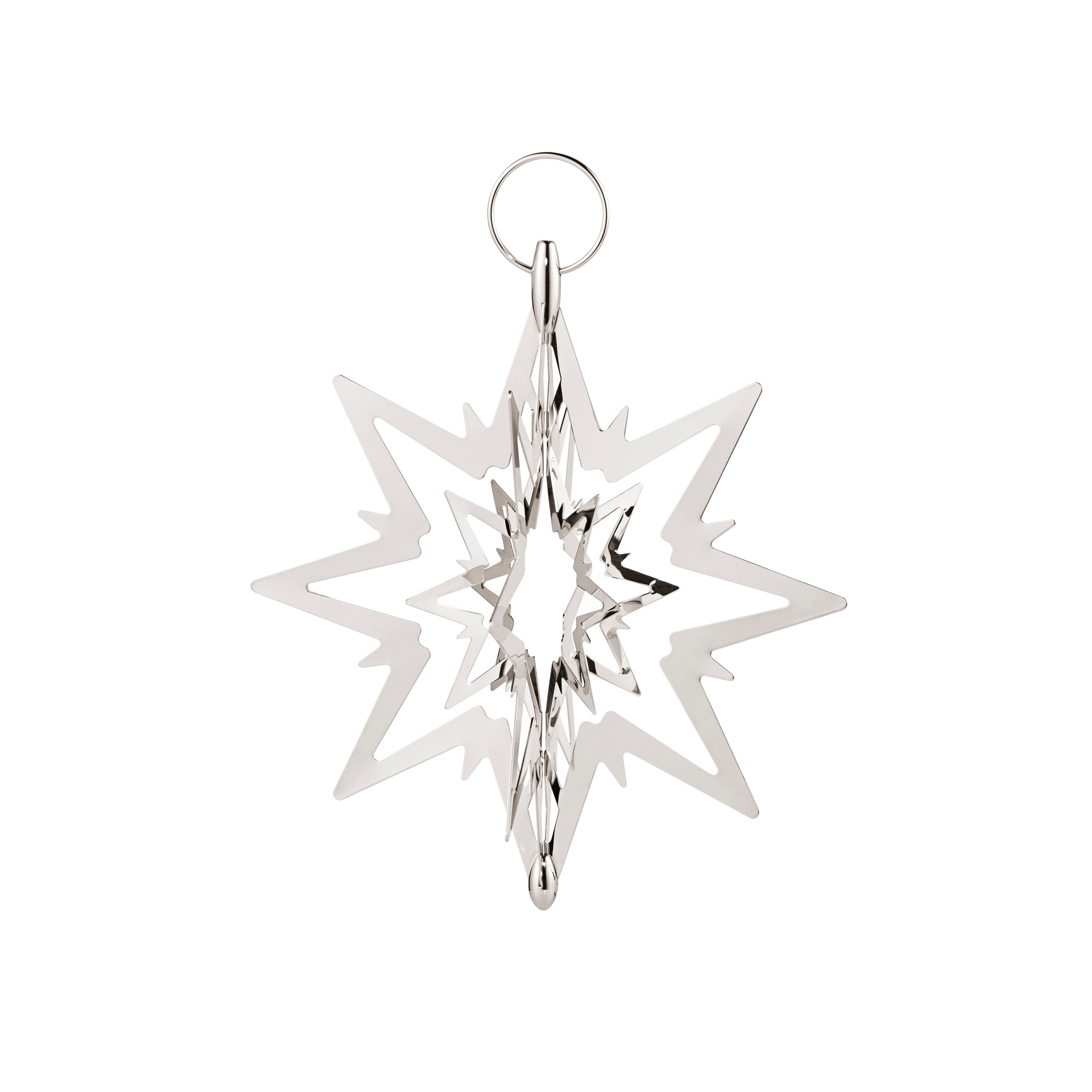 Georg Jensen  Topstjerne, lille - sølvfarvet