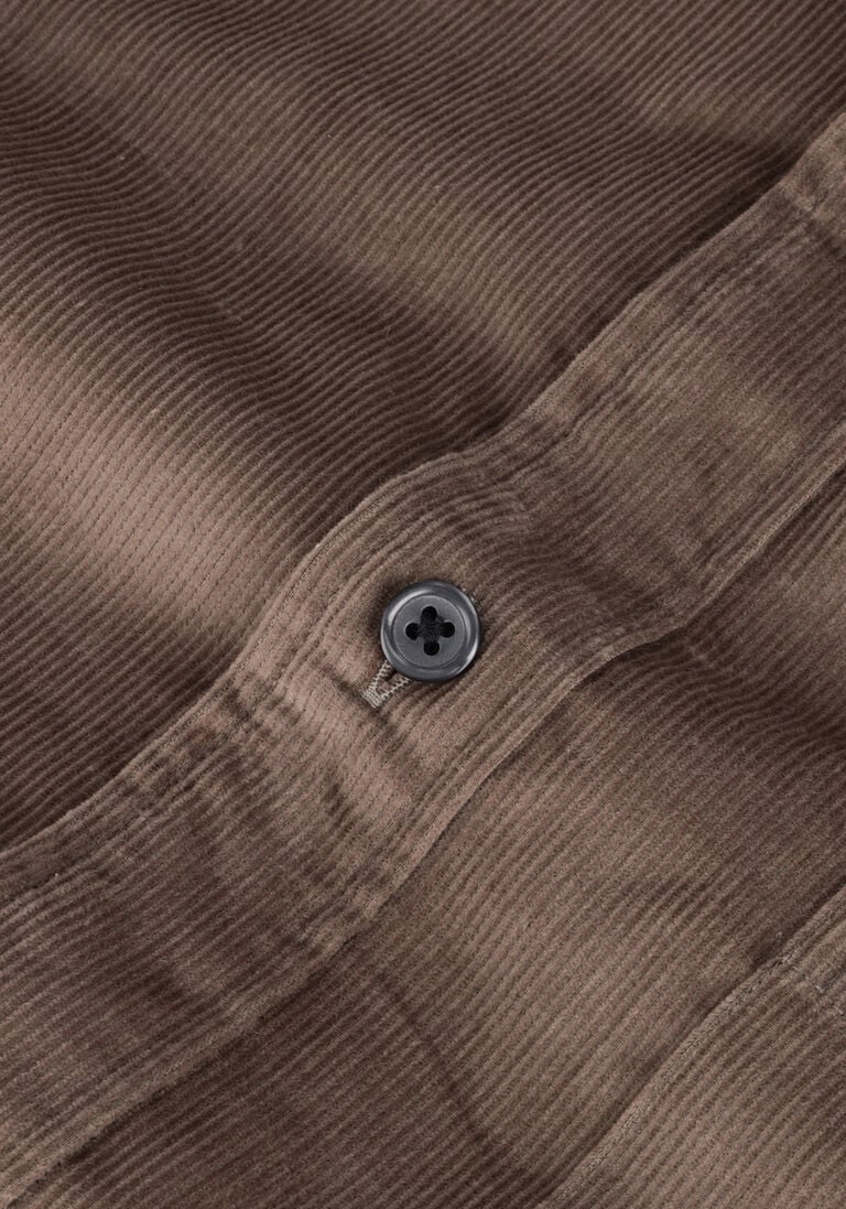 SELECTED HOMME taupe selected homme casual overhemd regben jamin cord shirt