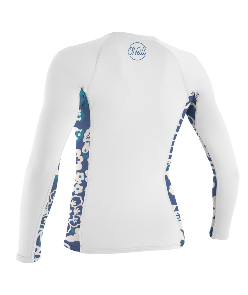 O'Neill Wms Side Print L/S Rash Guard - 2024 Opal / Mirage
