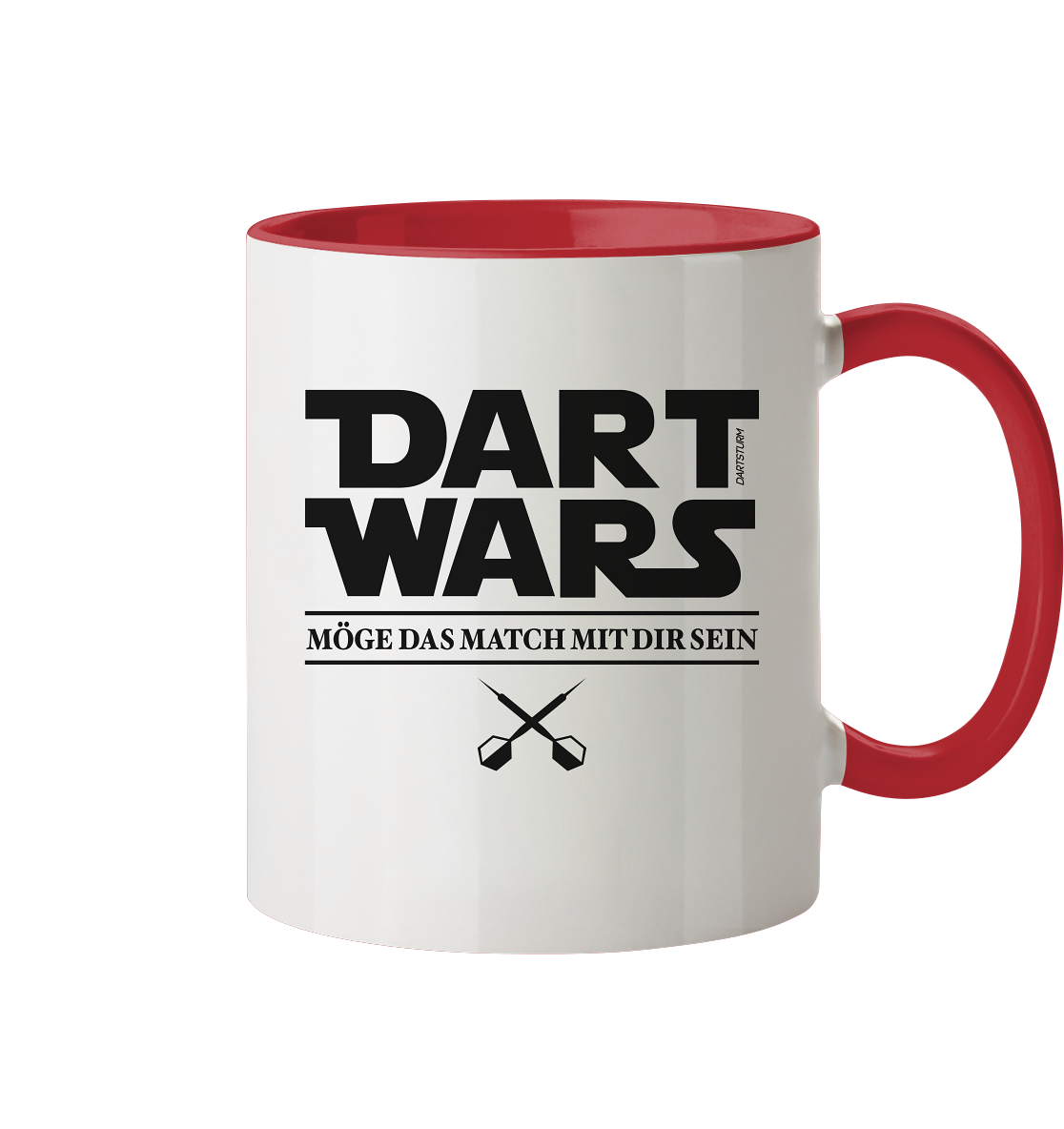 DartSturm - Dart Wars Schwarz - Tasse zweifarbig