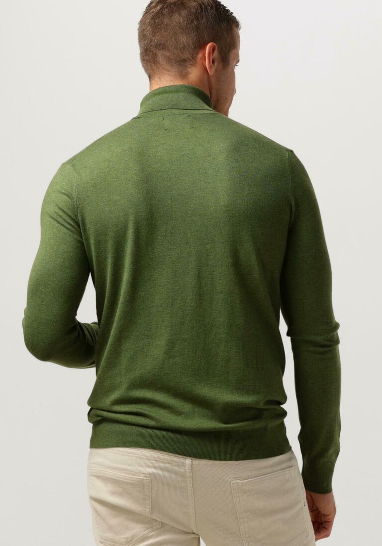SCOTCH & SODA groene scotch & soda coltrui regular fit essentials turtle in eco vero