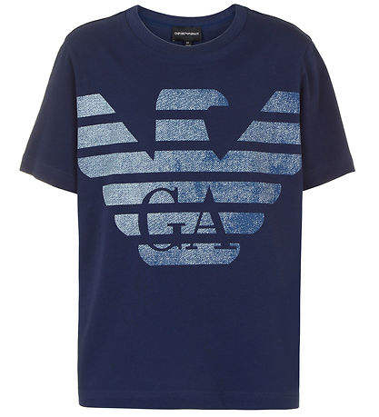 Emporio Armani T-shirts - 3er-Pack - Blau/Weiß/Navy m. Print