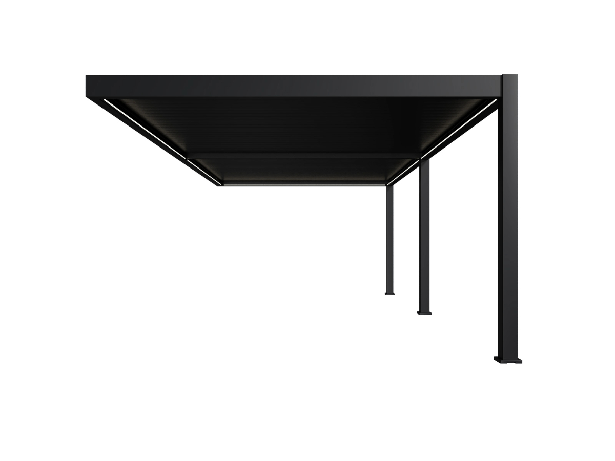 Orion Premium 400x800cm elektrische LED overkapping - wall