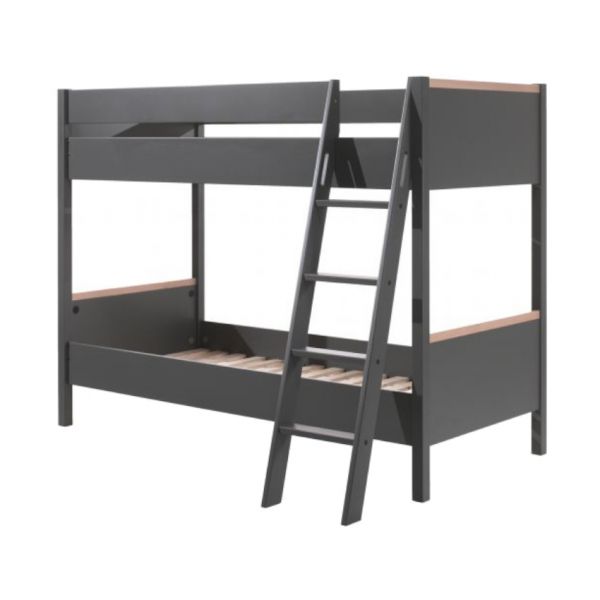 Vipack Londen Stapelbed Hoog Antraciet 160 cm