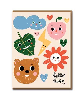 Sunny Faces New Baby Card