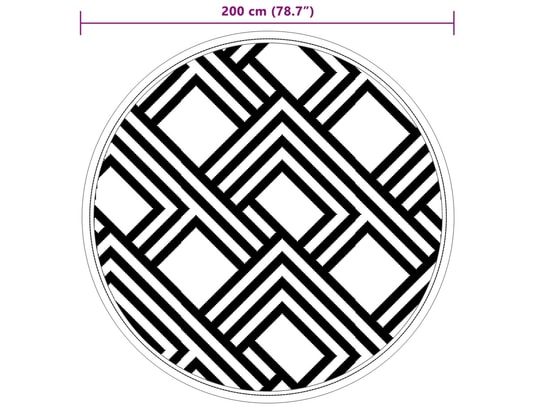 VIDAXL - Couverture pique nique Tapis d'extérieur gris ø200 cm pp