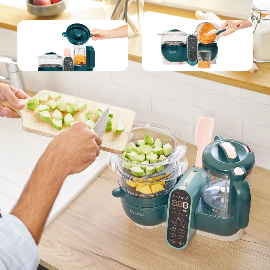 babymoov Küchenmaschine Nutribaby Plus Opal green