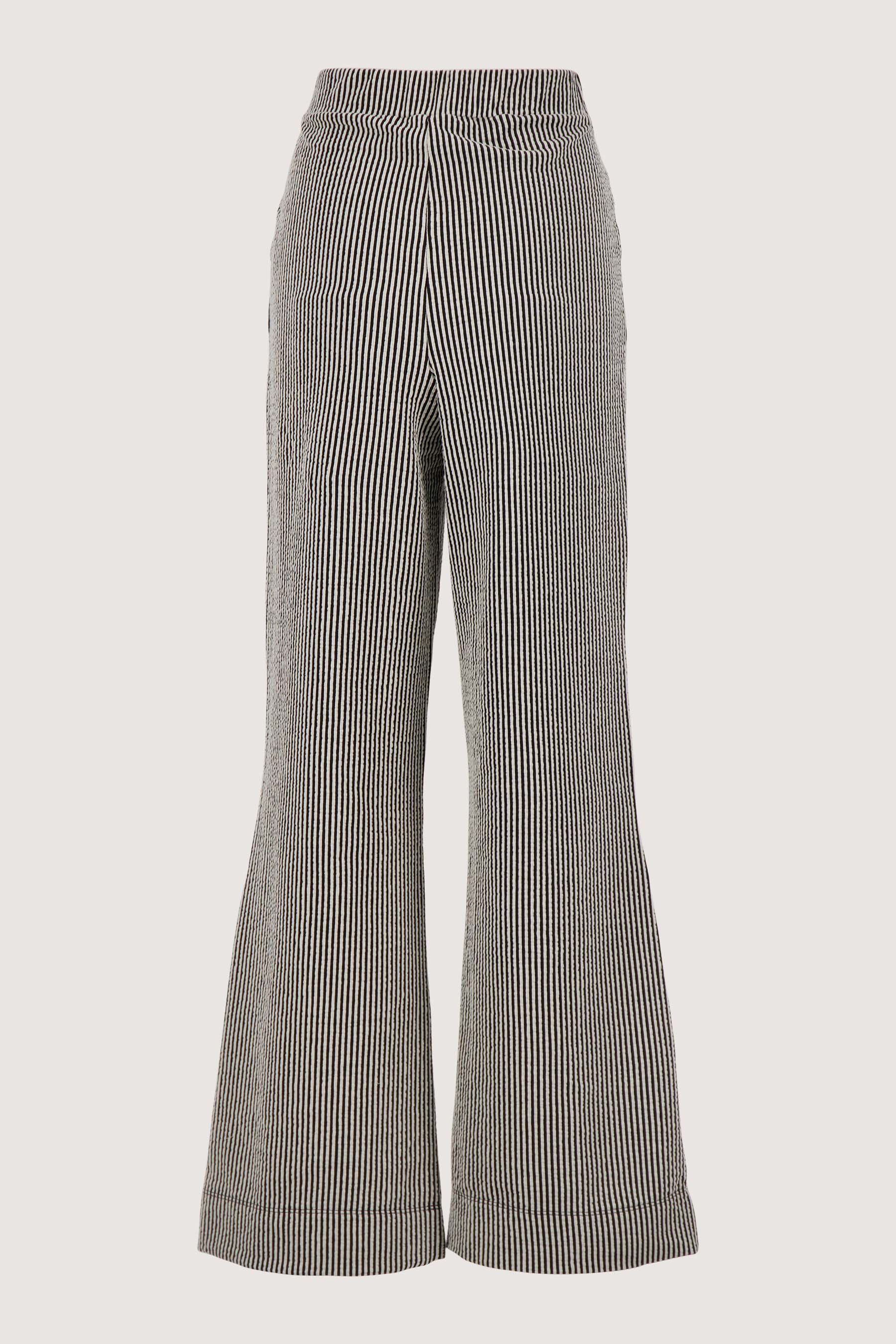 gestreepte broek met structuur