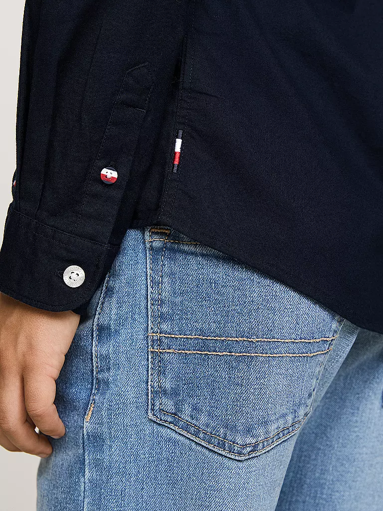 TOMMY HILFIGER Jungen Hemd  dunkelblau