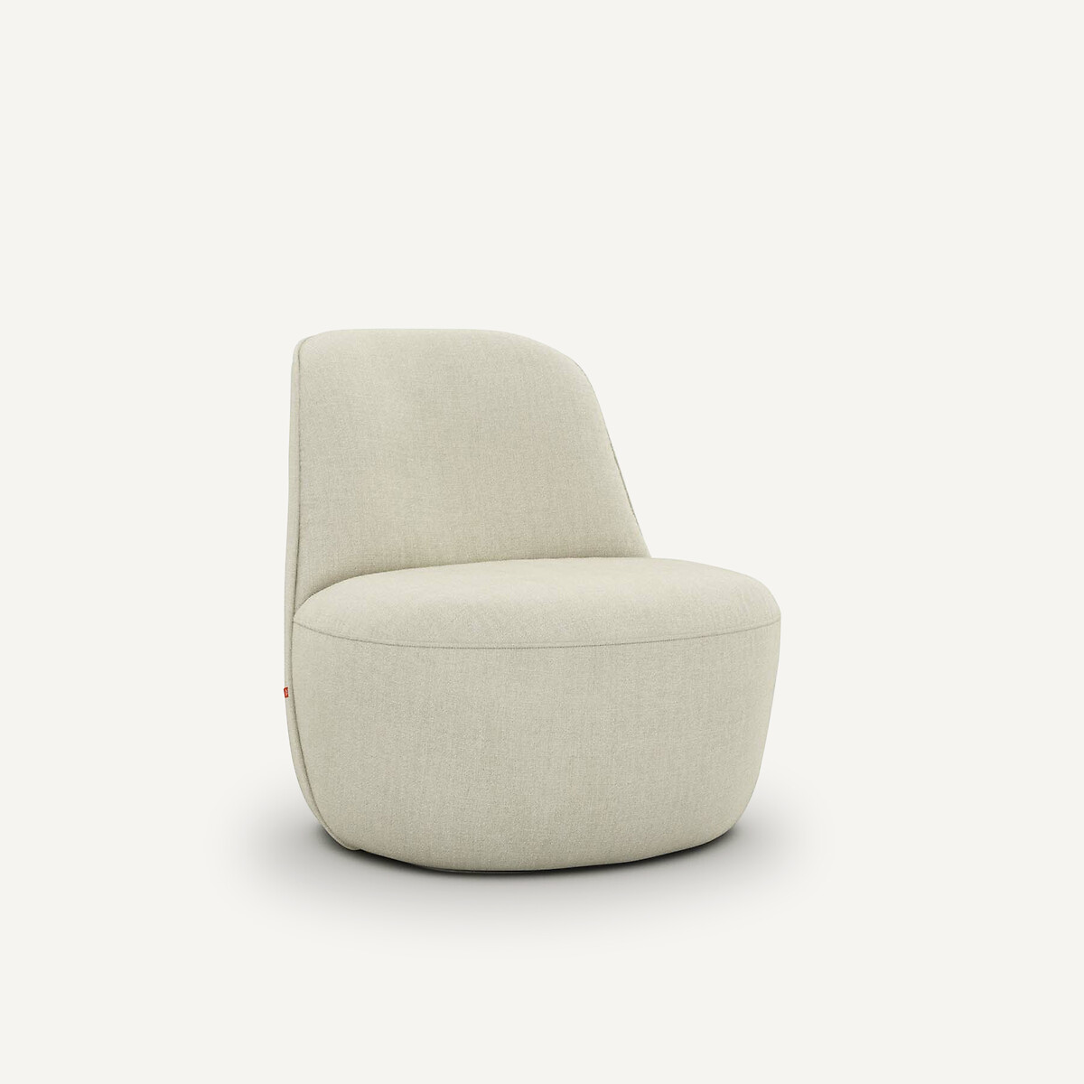 AM.PM<br>Poltrona giratória em linho chambray, Rosebury