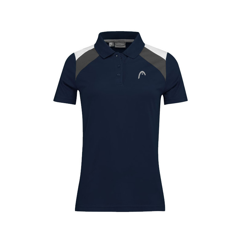 Polo de tennis femme Head Club Tech marine