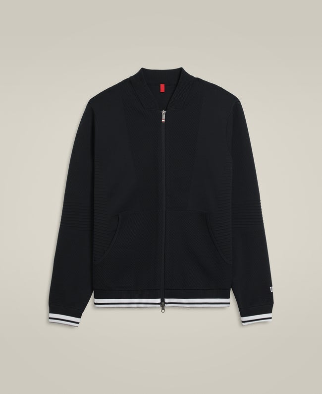 Technical Knit Bomber Jacket