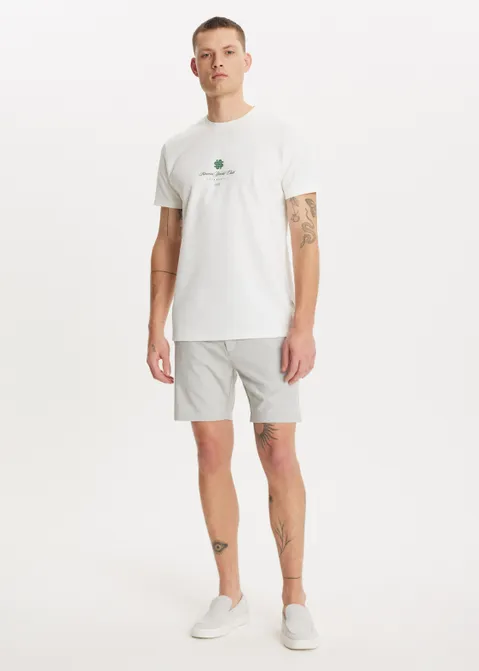 T-shirt met print yacht club off-white (WIT.O)