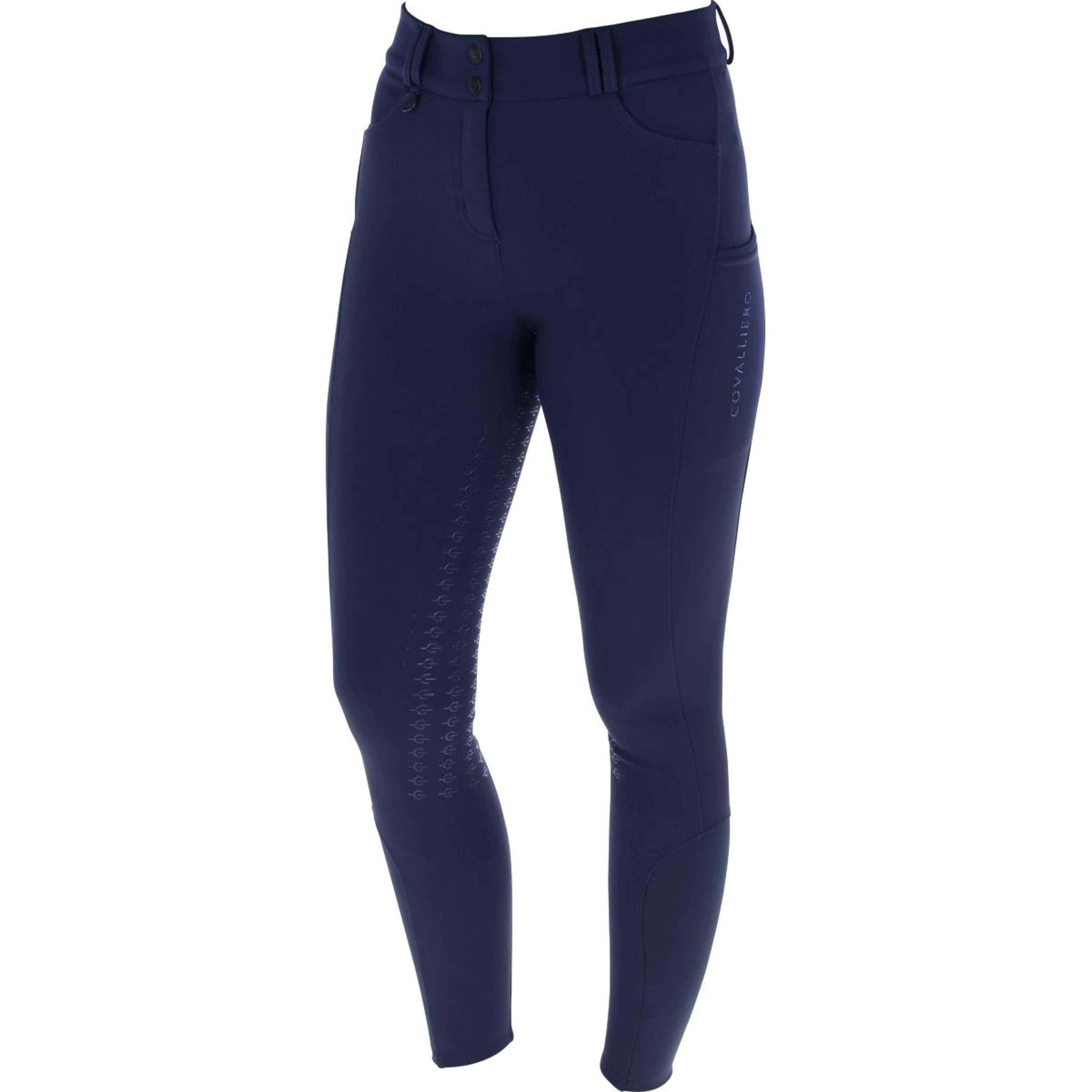 Covalliero Rijbroek AW25 Full Grip Dark Navy