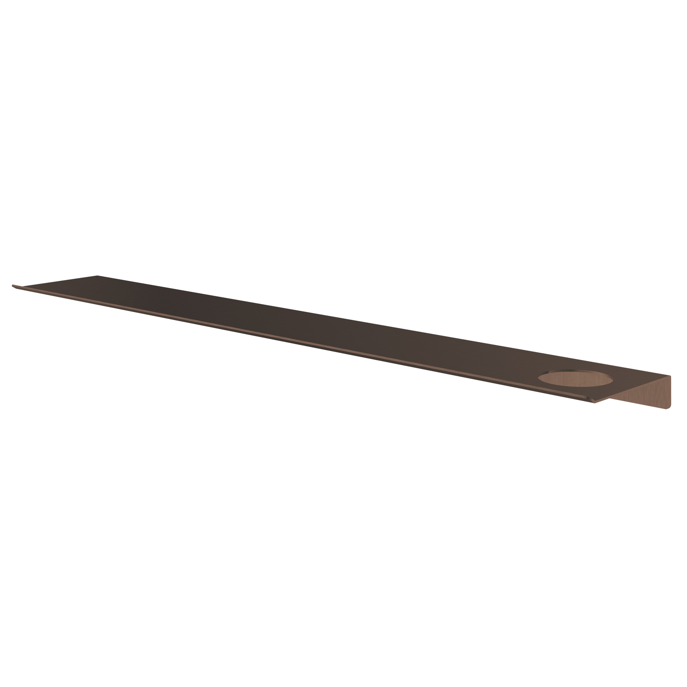 Hotbath &More planchet 80cm met uitsparing voor een zeepdispenser of beker Tuscan bronze