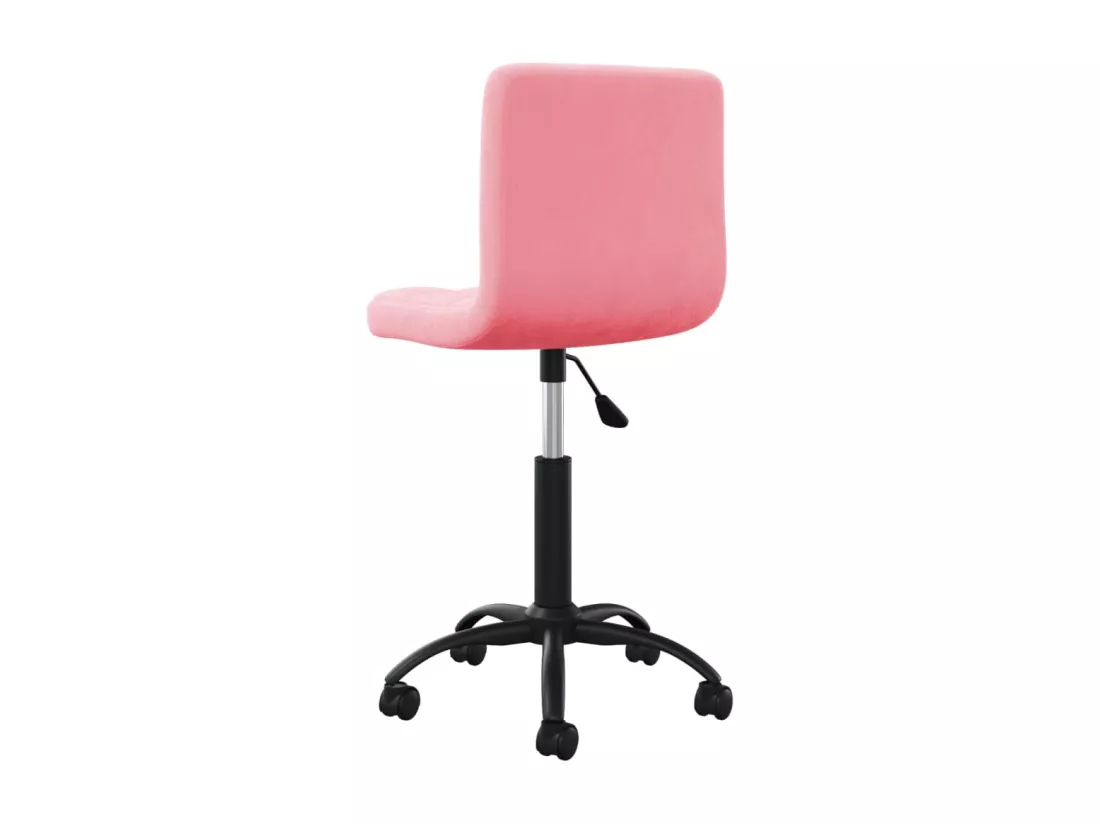 Chaise pivotante de bureau Rose Velours