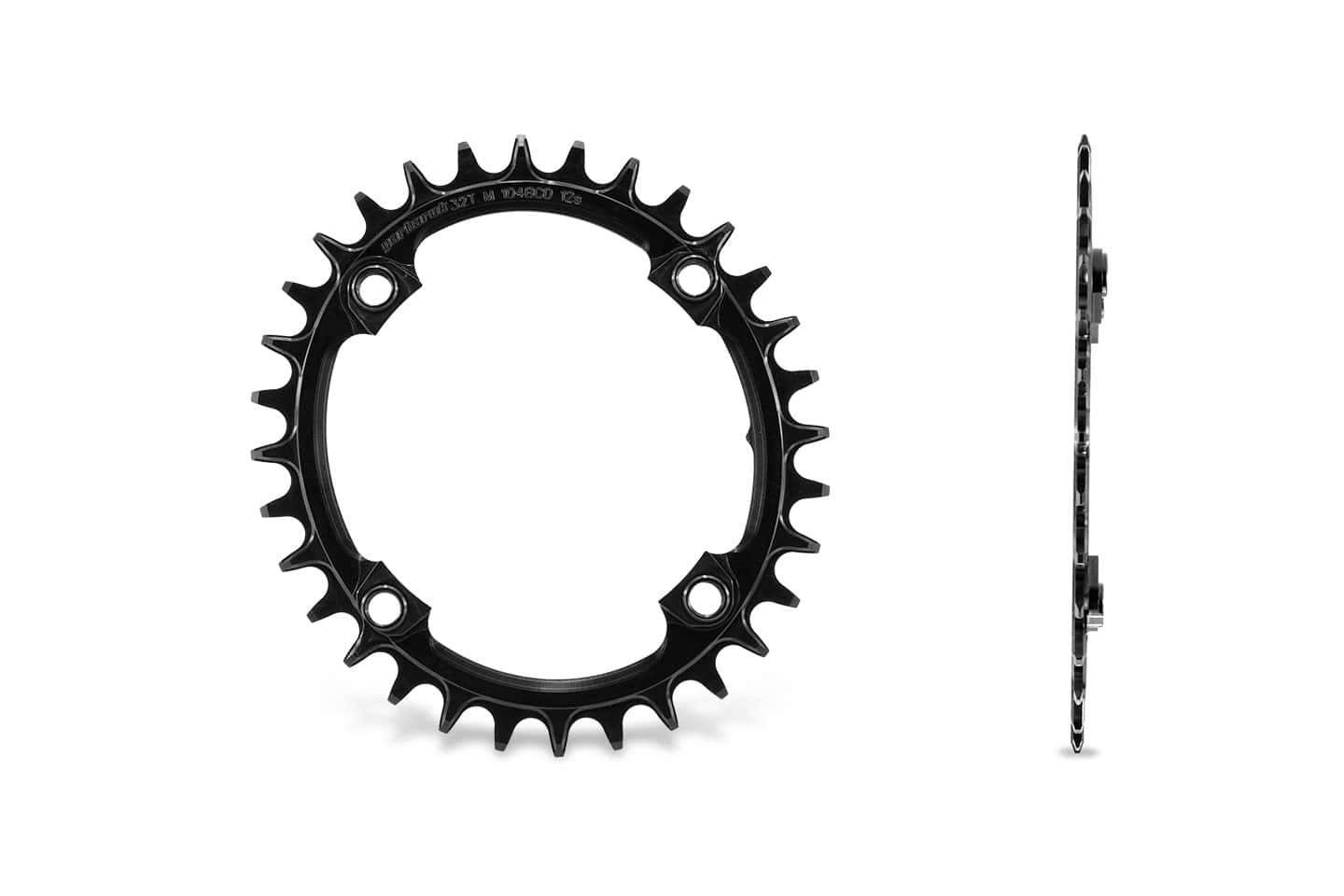 Garbaruk Oval MTB Klinge 104BCD, 32T Sort