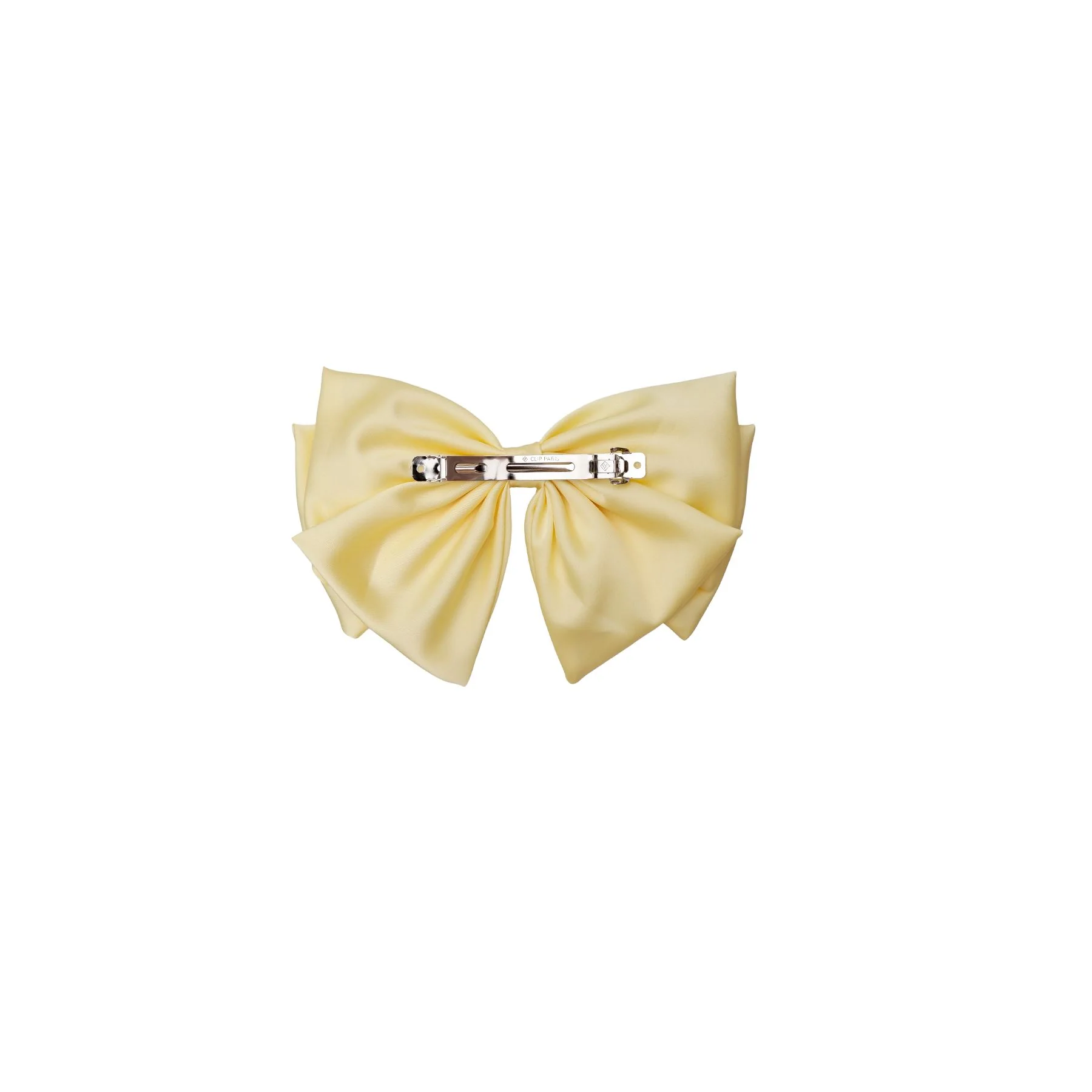 Black Colour Bcina Satin Bow Barette soft yellow