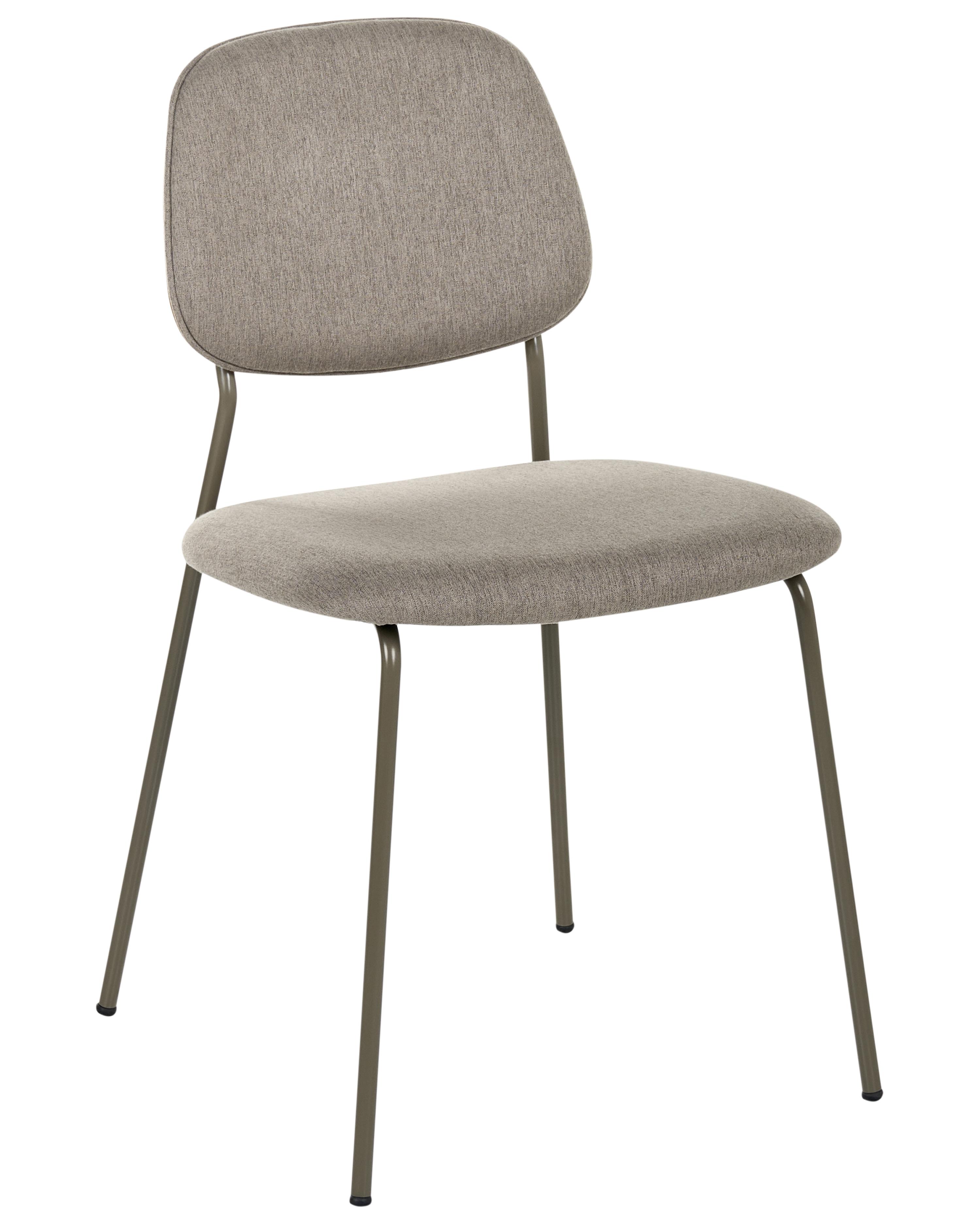 Set van 4 eetkamerstoelen RILEY Stof Taupe