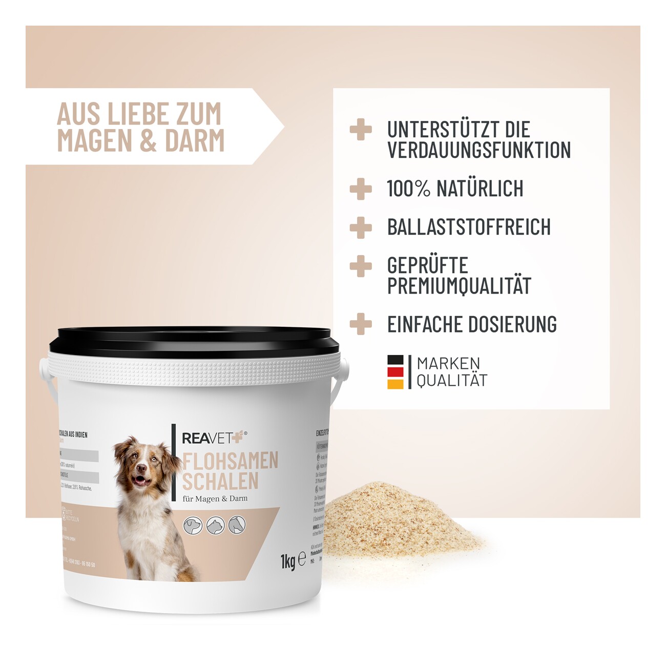 REAVET Flohsamenschalen 1kg