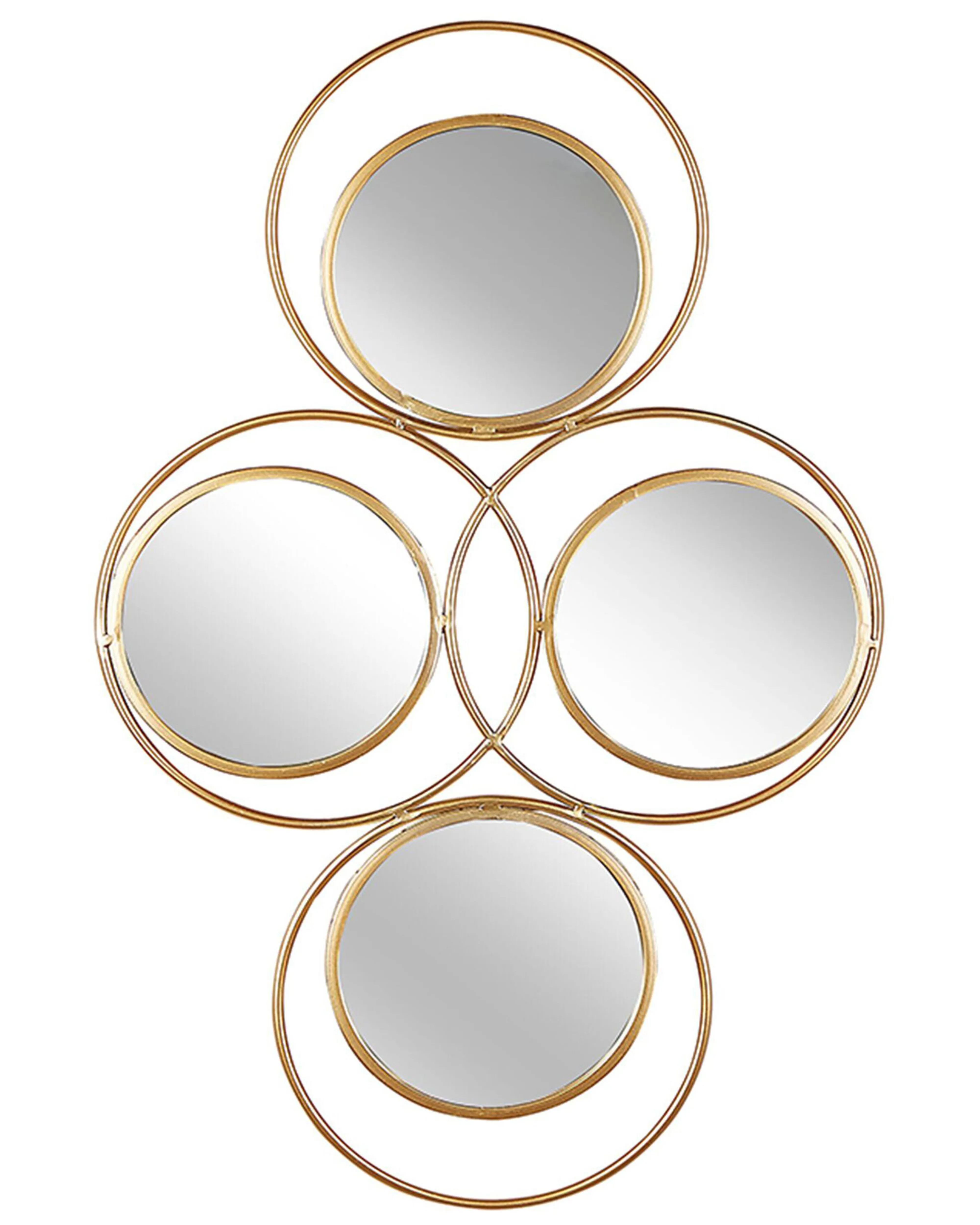 Wandspiegel LESCAR 50 cm 80 cm Metaal Goud