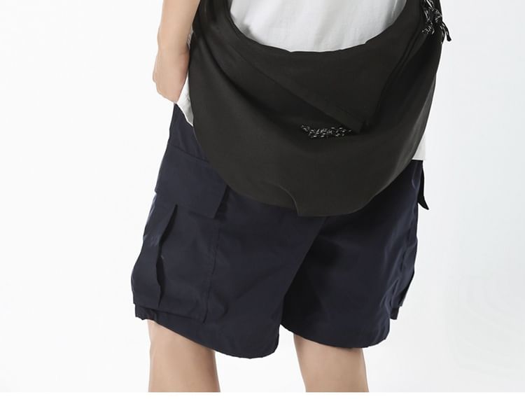 HOVERUP - Effen nylon crossbodytas